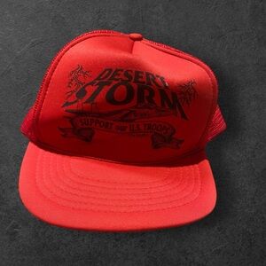 Vintage desert storm hat support our troops